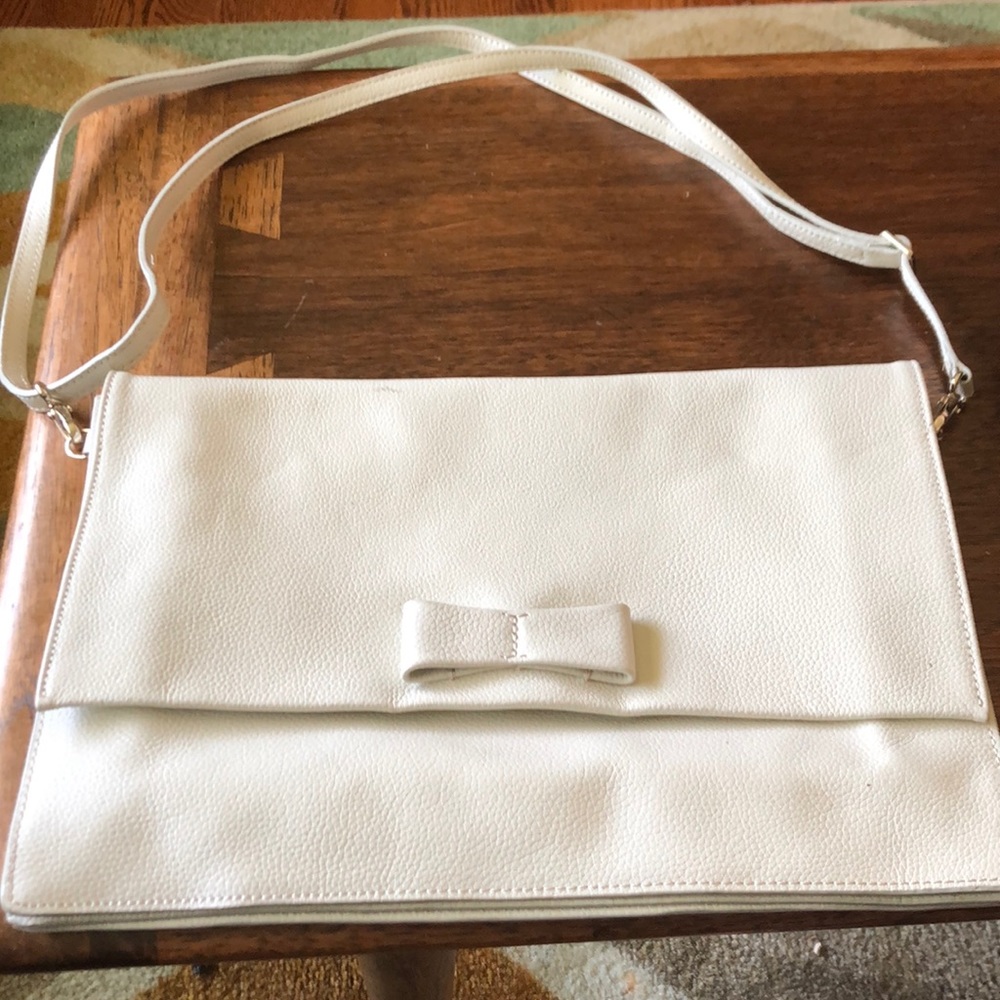White Leather Banana Republic bag